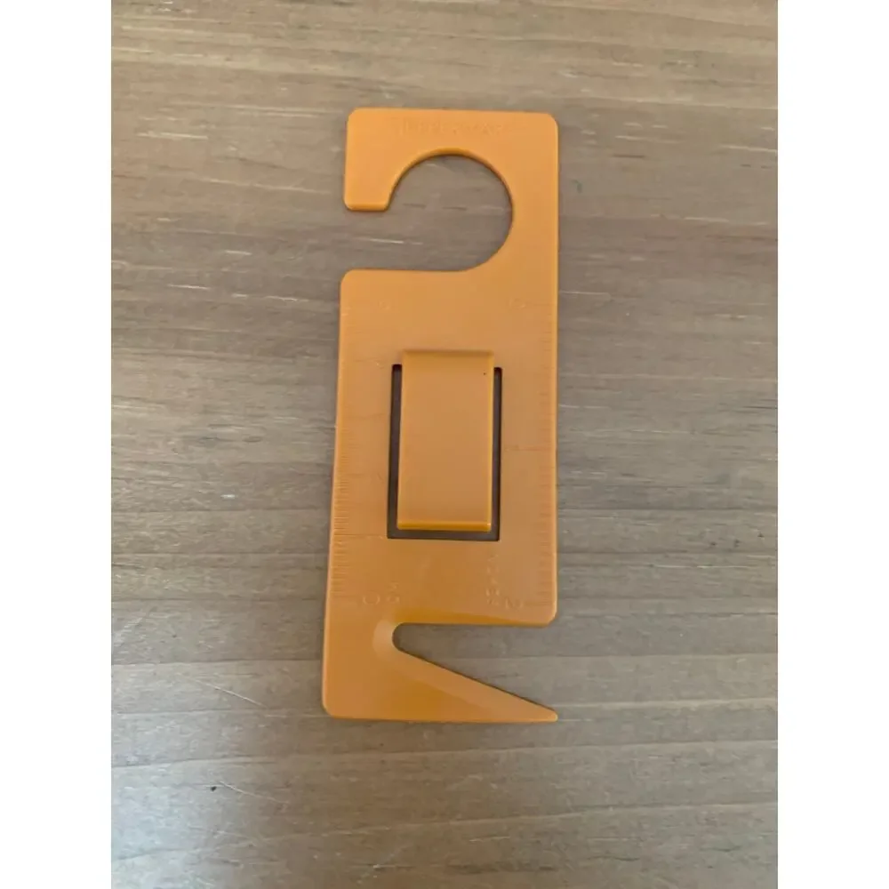 Tupperware Letter Opener Ruler Multi-Tool Gadget USA 898 Harvest Orange Vintage